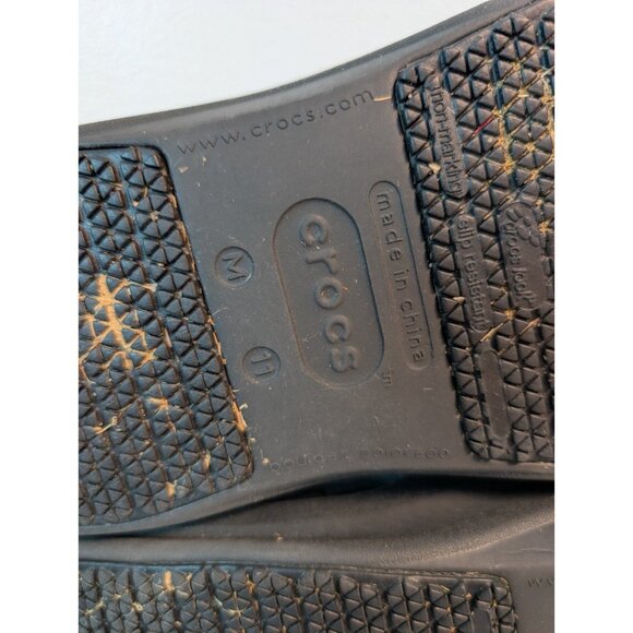 Crocs Sandal Womens 11 Black Slingback Bistro Clog Work Chef Shoe Anti Slip - Picture 10 of 10